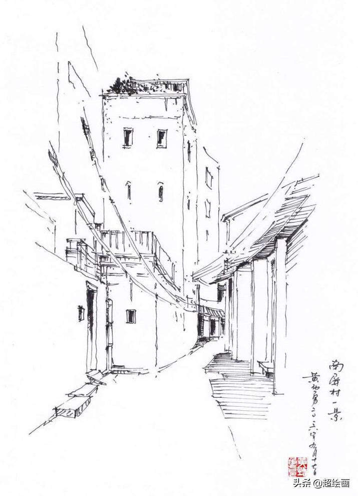 十大顶级钢笔画速写,钢笔速写100幅图片