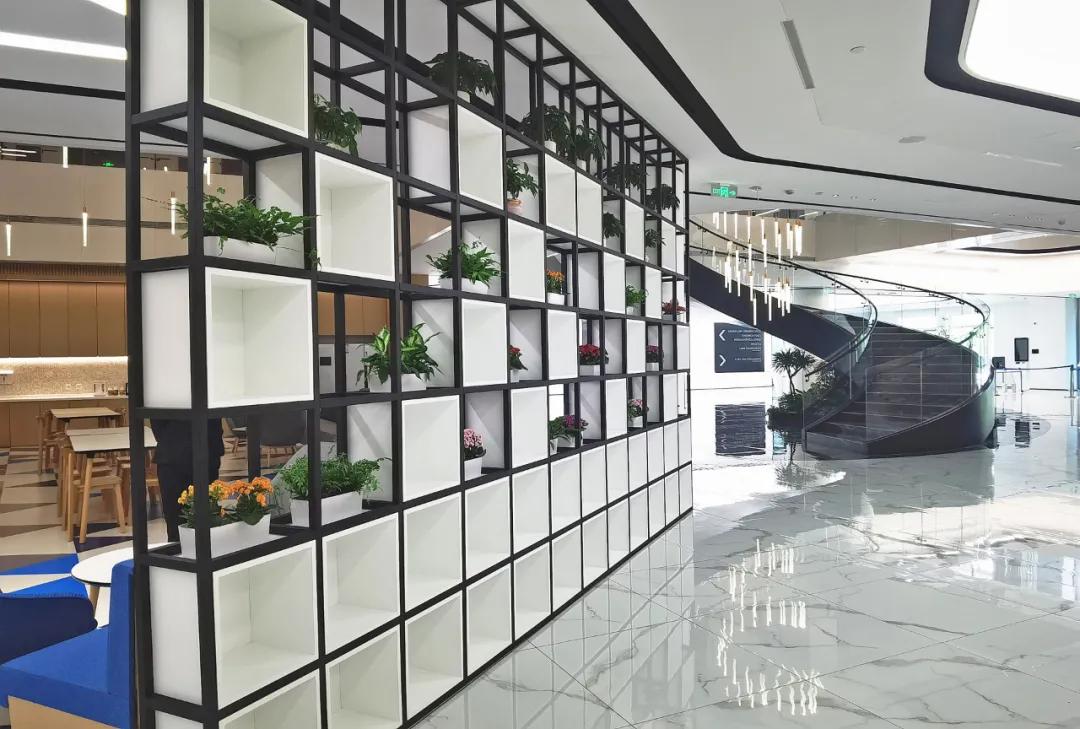 办公室植物墙装修,办公室装修什么墙最好