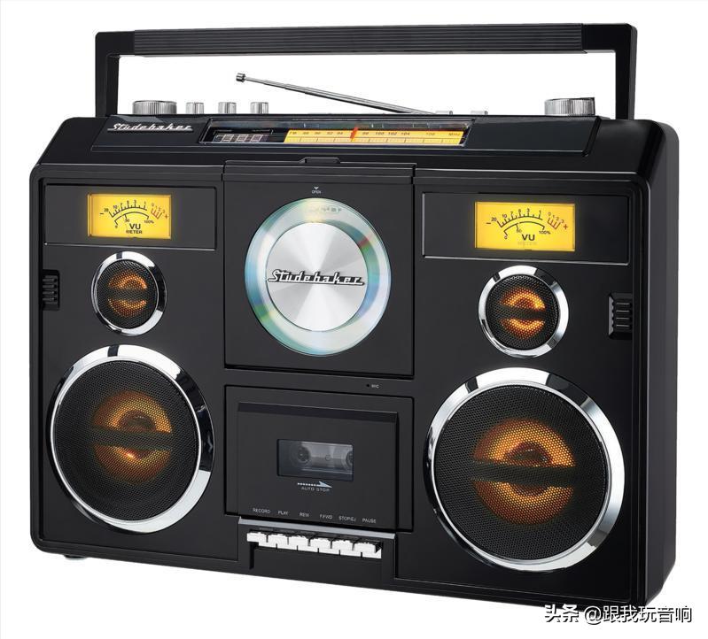 复古蓝牙音响收音机超大款,原木复古收音机便携式