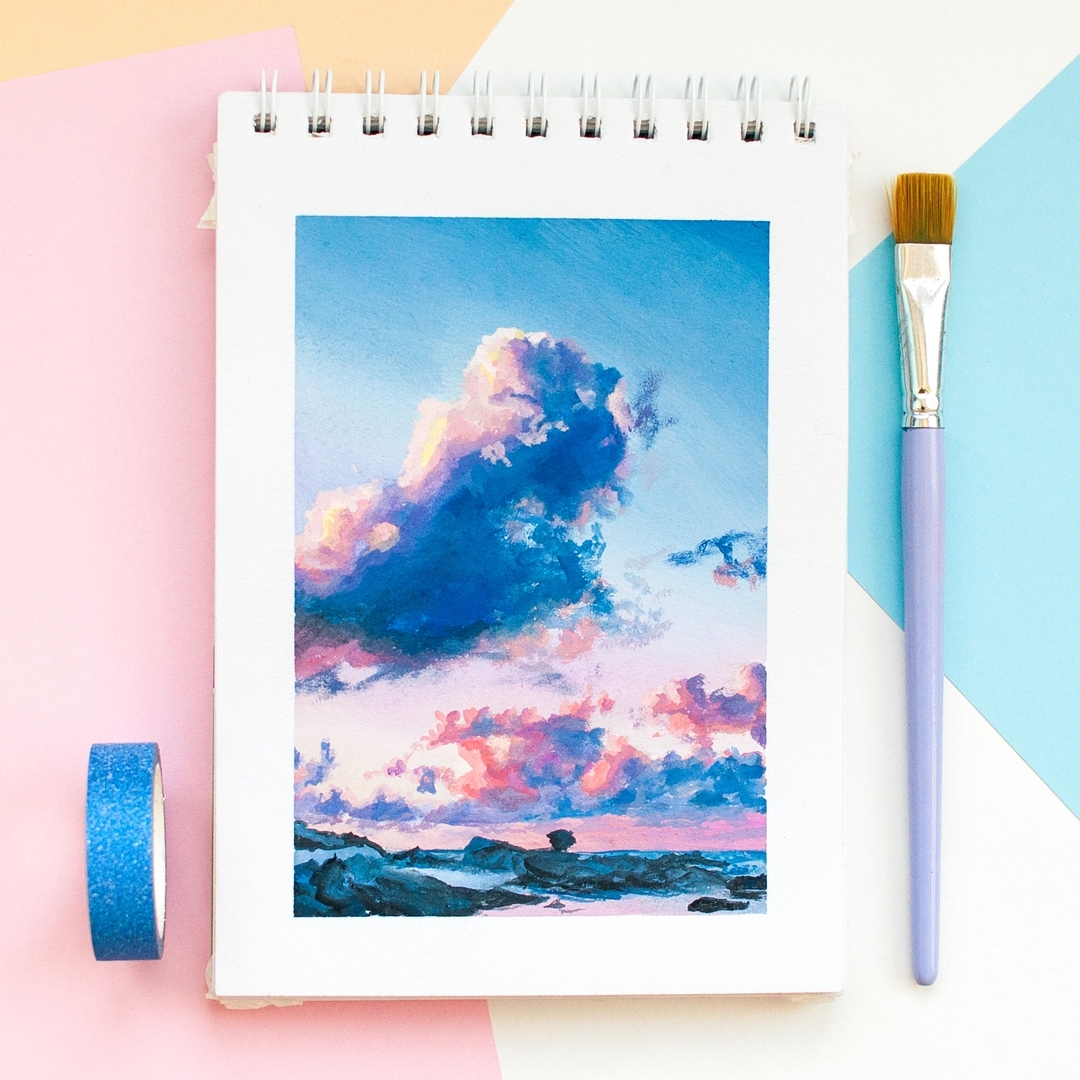 水彩手绘风景,sketchbook水彩手绘