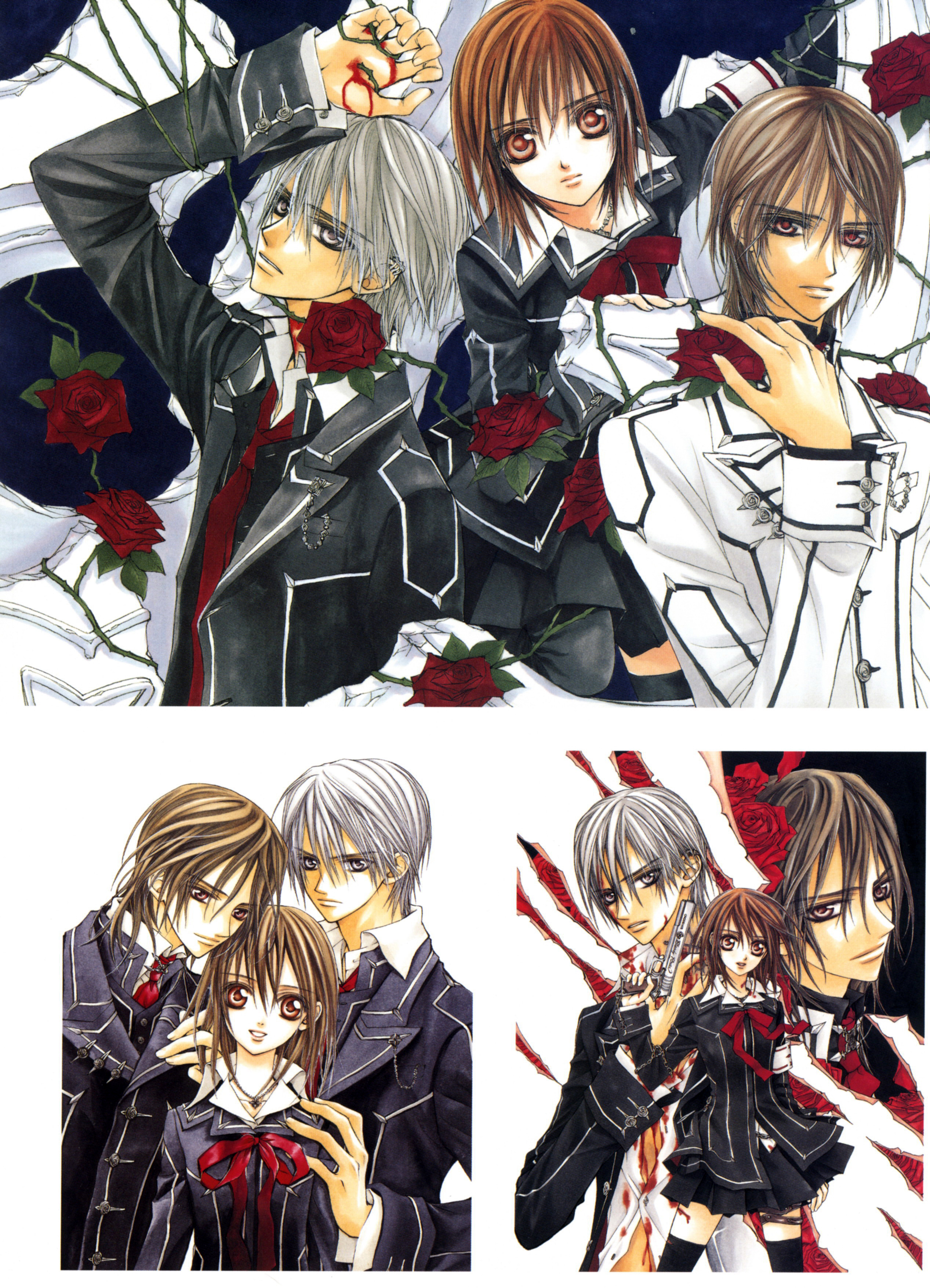 暗黑风吸血鬼动漫图片,吸血鬼骑士漫画手绘