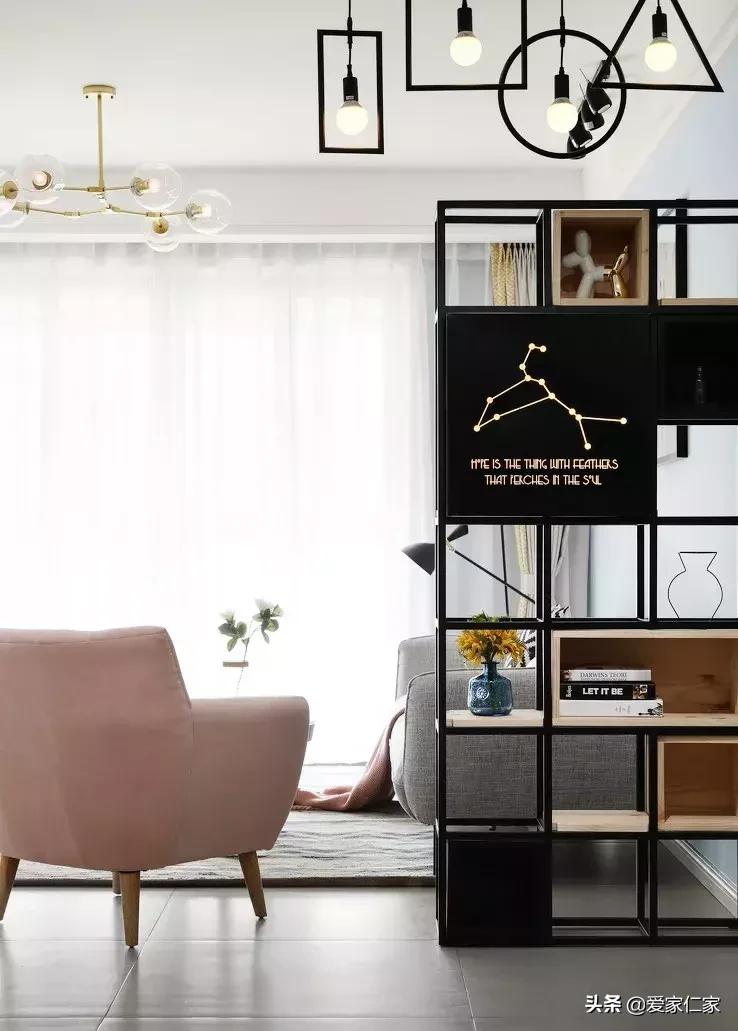 127平北欧三居室轻松惬意浪漫优雅,140平四房朝南北欧简约风格