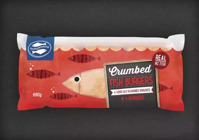 海鲜食品包装设计效果图,水产品包装设计效果图