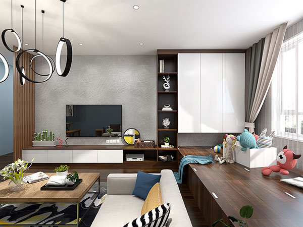 定制客厅装修效果图,客厅家居定制