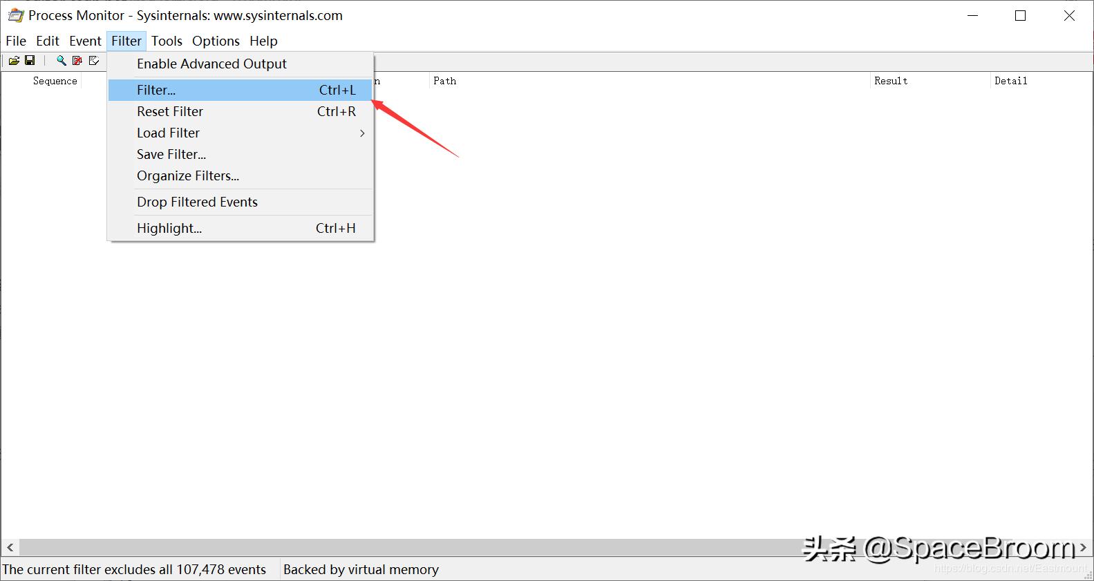 四十九，Procmon软件基本用法及文件进程、注册表查看