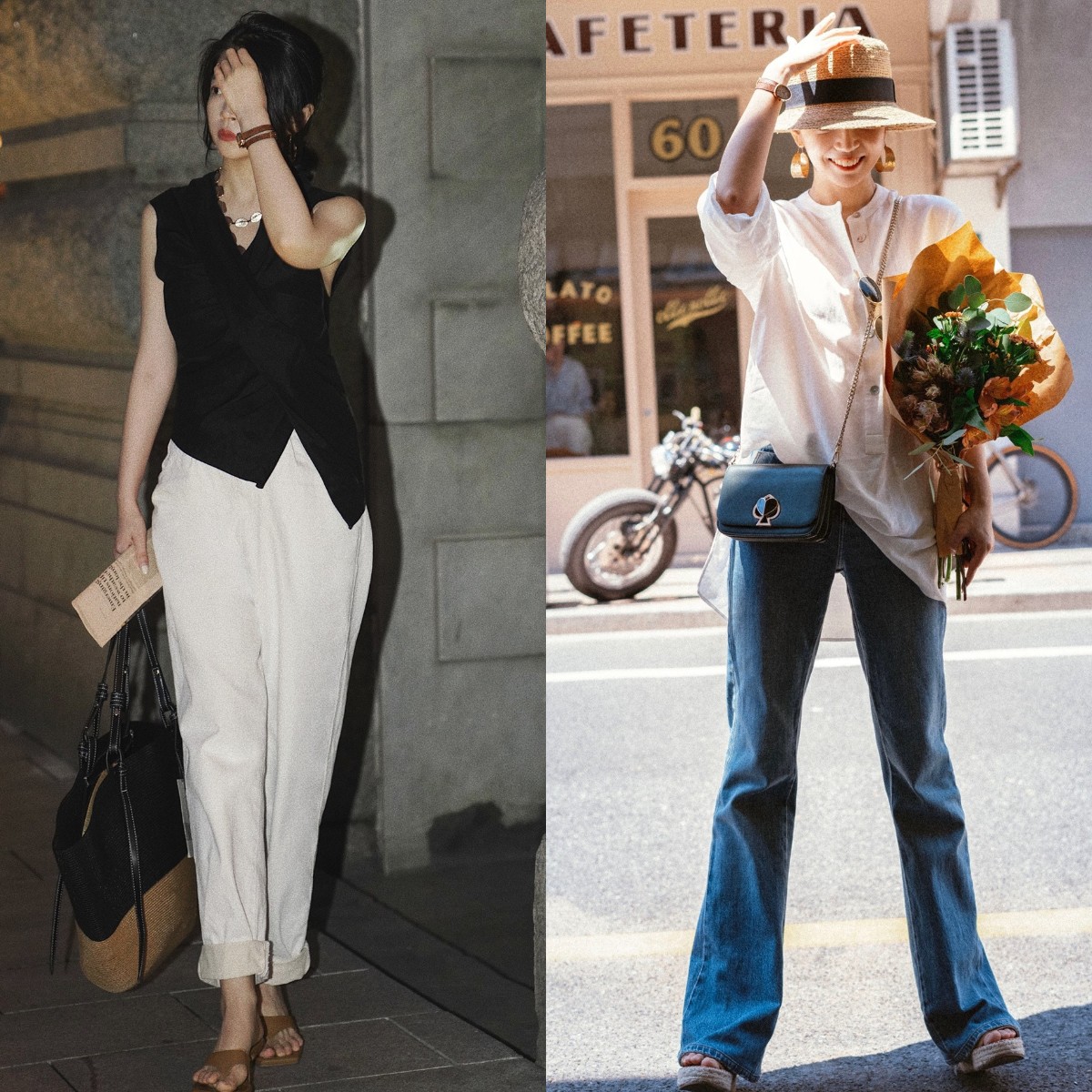 三木军绿色衬衫穿搭,三木衬衫烟管裤