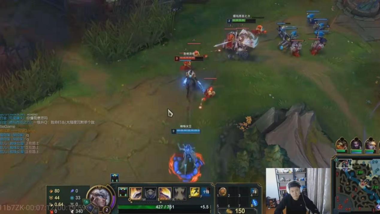 LOL霸哥试玩火叉流盖伦，单局16杀所向披靡，李佳航却吃醋了