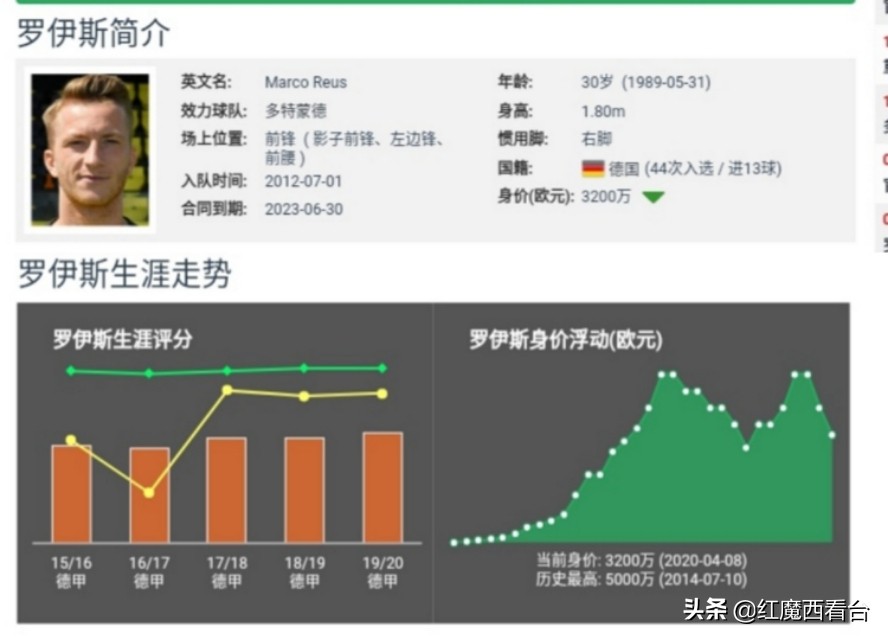 马尔科罗伊斯集锦,马尔科罗伊斯年轻时照片