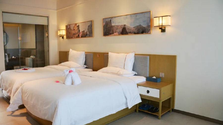 海陵岛北洛秘境酒店无边际泳池,海陵岛北洛秘境度假酒店两房一厅