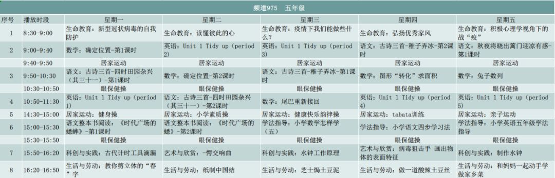 汕头市初中上课时间表,汕头秋季学校上课时间表