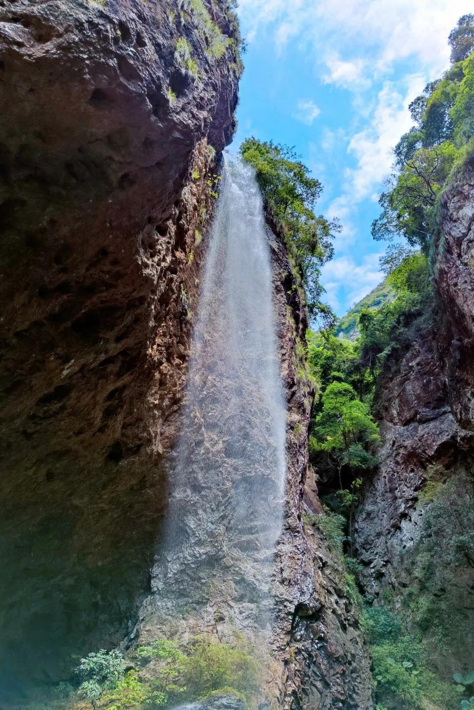 福州永泰百漈沟攻略,百漈沟天坑彩虹