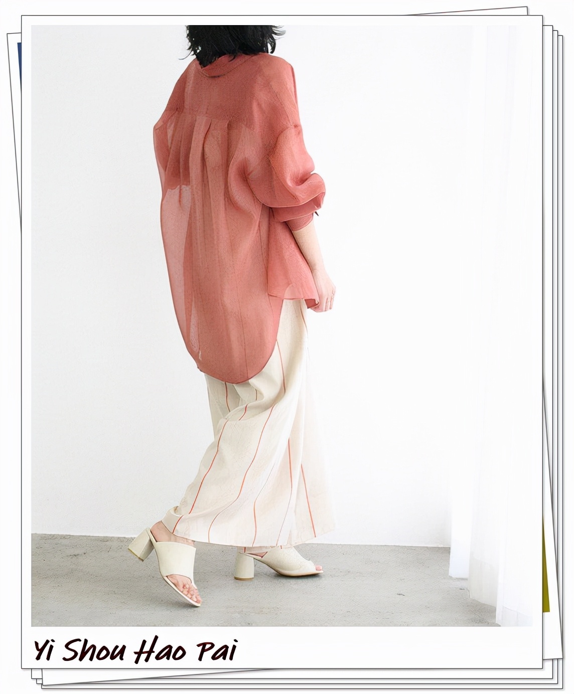 透明衬衫的时尚搭配20例，优雅出众