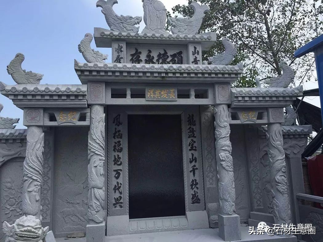 墓碑石材产地及价格,100种墓碑图片