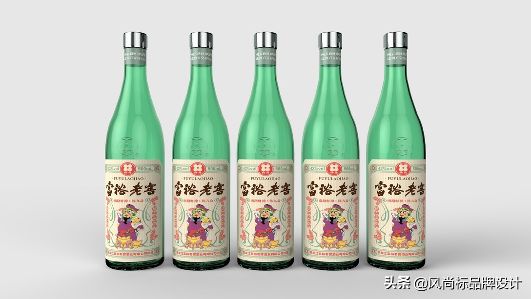 五路财神布置图片,茅台福喜天下五路财神套装酒