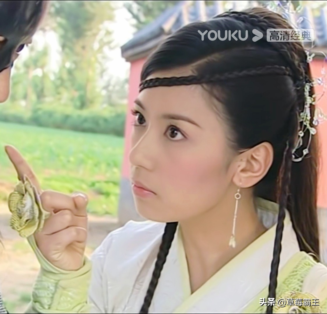 有齐刘海的古装编发,无刘海古装发型编发
