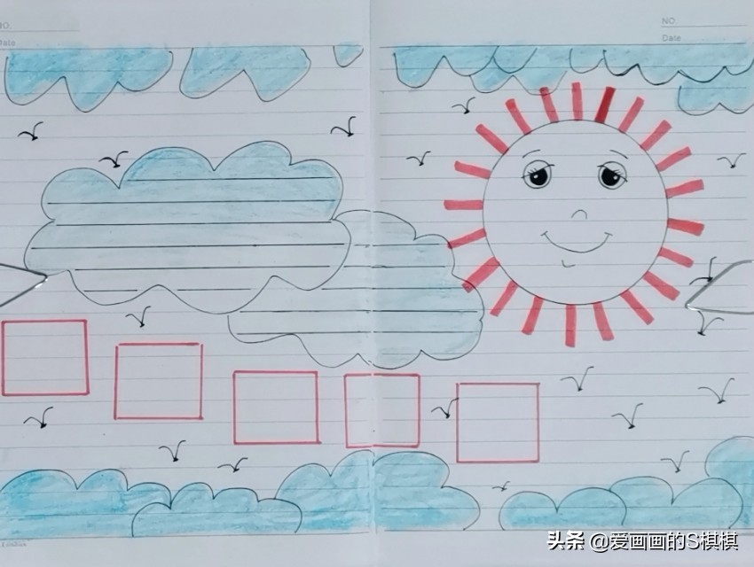 50张万能手抄报模板合集,我的寒假生活手抄报简易版2022