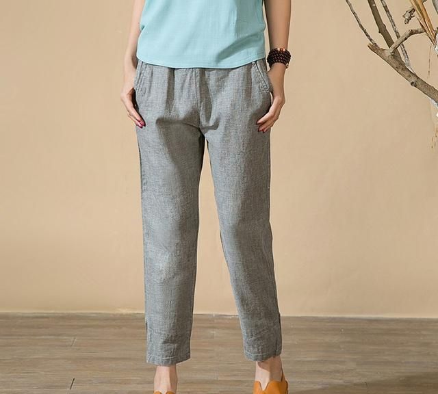 新款棉麻裤好看又凉快,棉麻裤夏天穿吸汗吗
