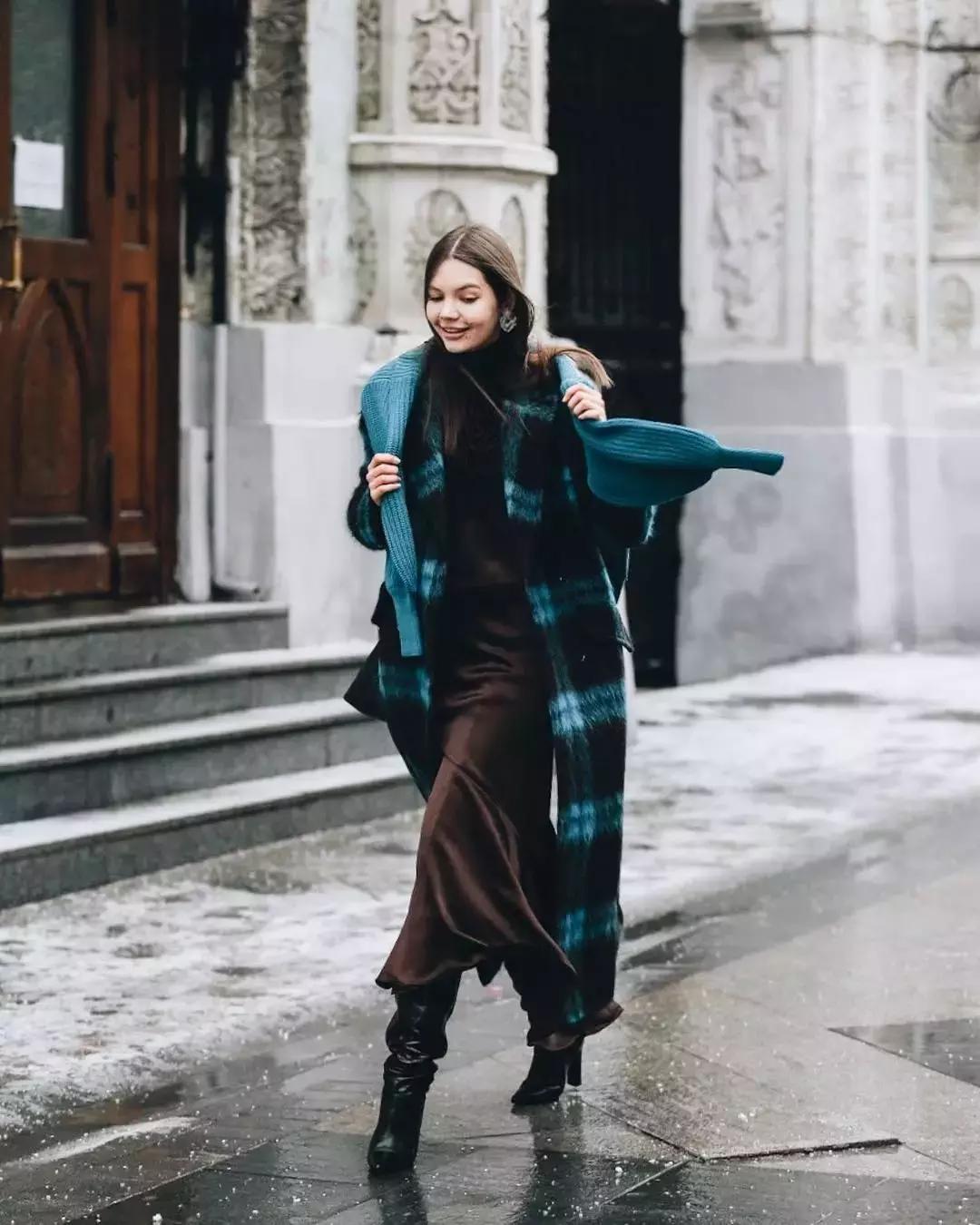 方领连衣裙冬天怎么穿,冬天也能穿的裙子