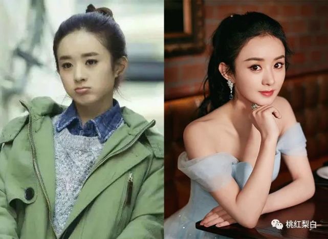 小眼睛厚嘴唇塌鼻梁的女明星,大眼小脸女明星