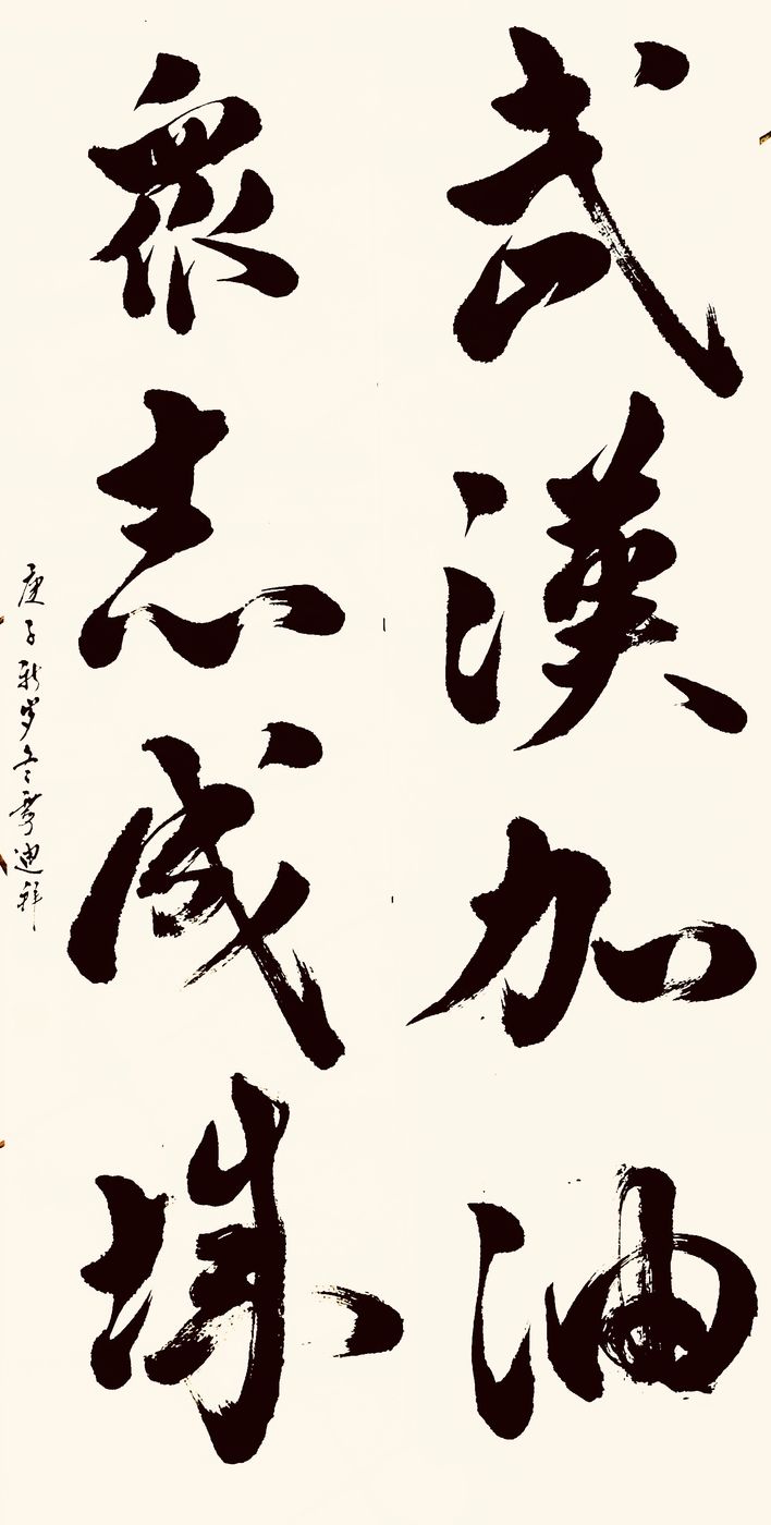 37位名家长江书法展,书法楷书武汉加油中国加油