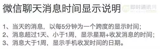 仿微信的IM聊天时间显示格式,含iOS/Android/Web实现[图文+源码]