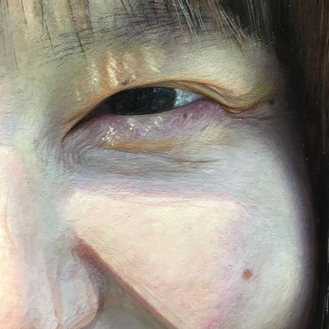 日本90后画家超写实绘画作品欣赏,日本画家画小清新少女