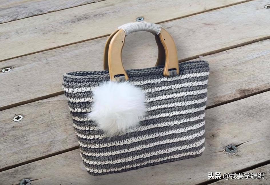 手提包编织教程易学,编织手提包的做法