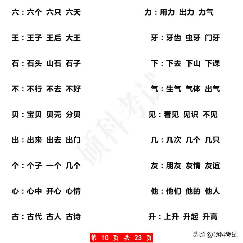 叠词短语一年级,一年级语文生字组词和反义词