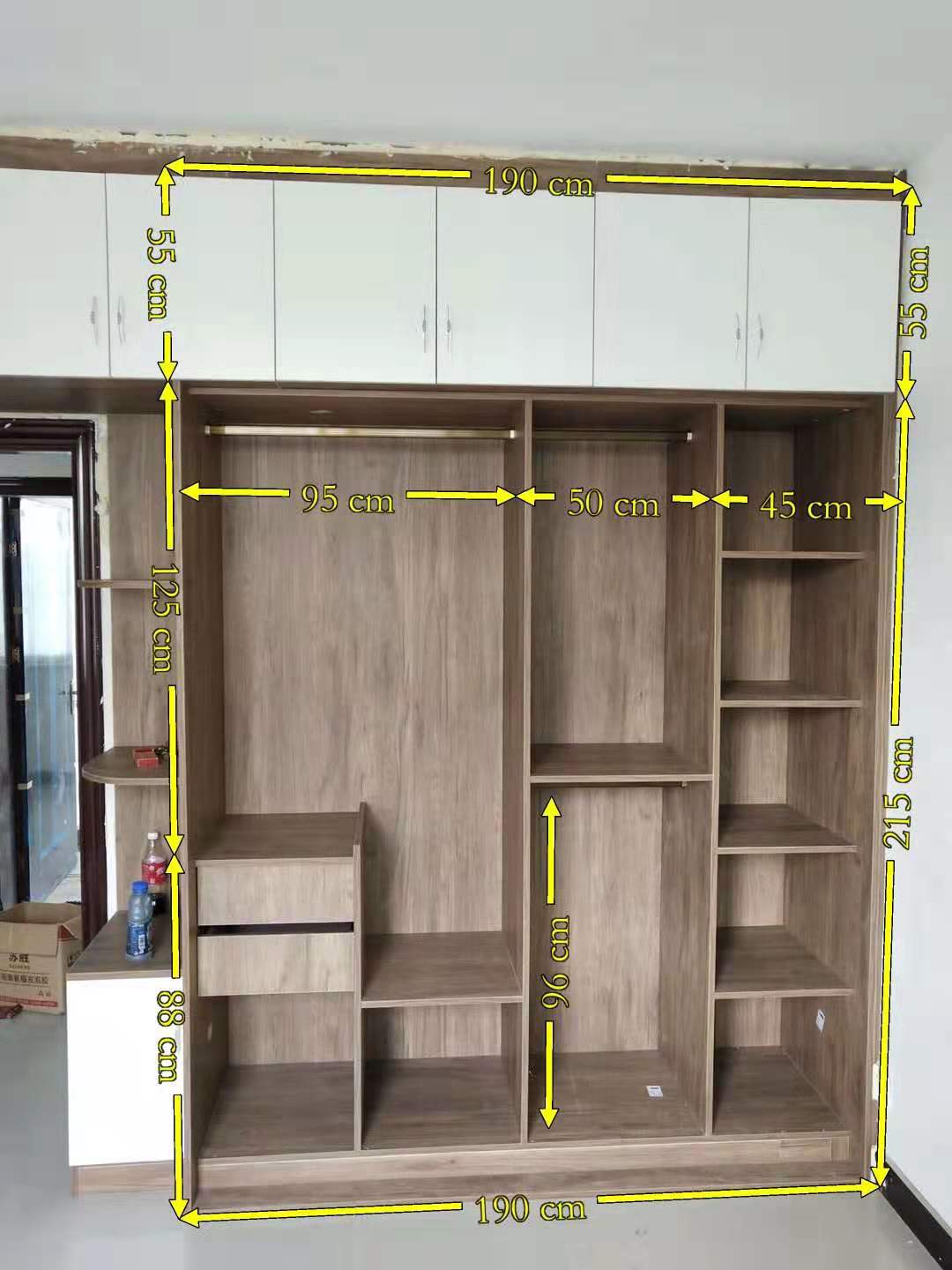 推拉门衣柜卧室家用简易收纳,收纳衣柜40厘米宽推拉门