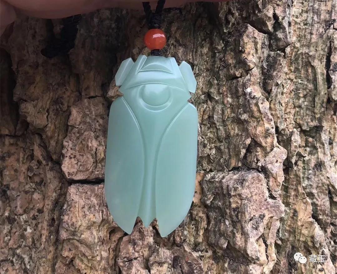 和田玉碧玉瓷蓝手串,和田碧玉瓷白料