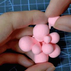 幼儿园春天粘土手工创意墙壁图片,垃圾分类超轻粘土创意手工