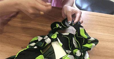 大牌包包手提袋改造教程,用买完东西的袋子改造时髦包包