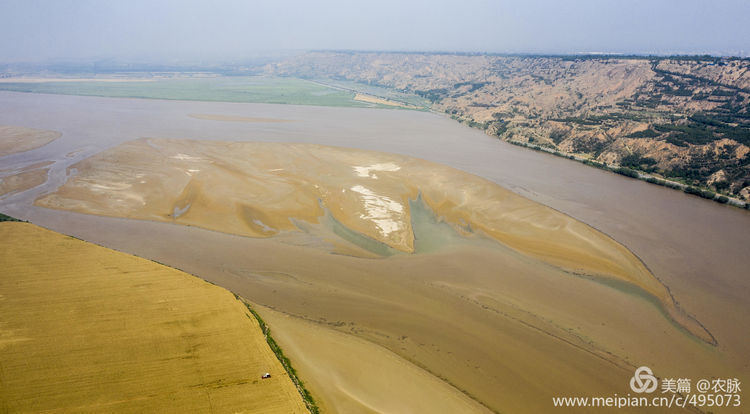 豫西老家放飞机，空中看黄河美景