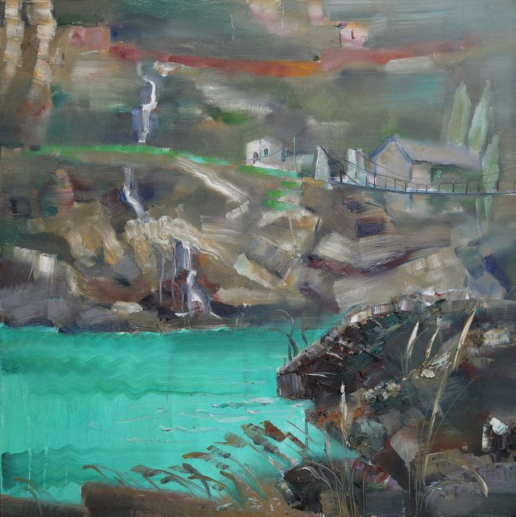 林山书画,桂林山水油画