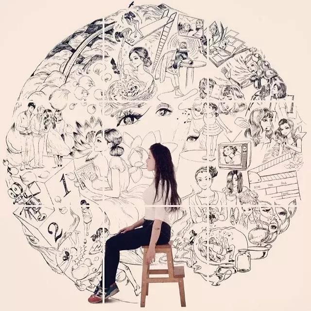 不务正业、跳钢管舞的她靠画羞羞画撩到46万粉丝,画作撩性格酷