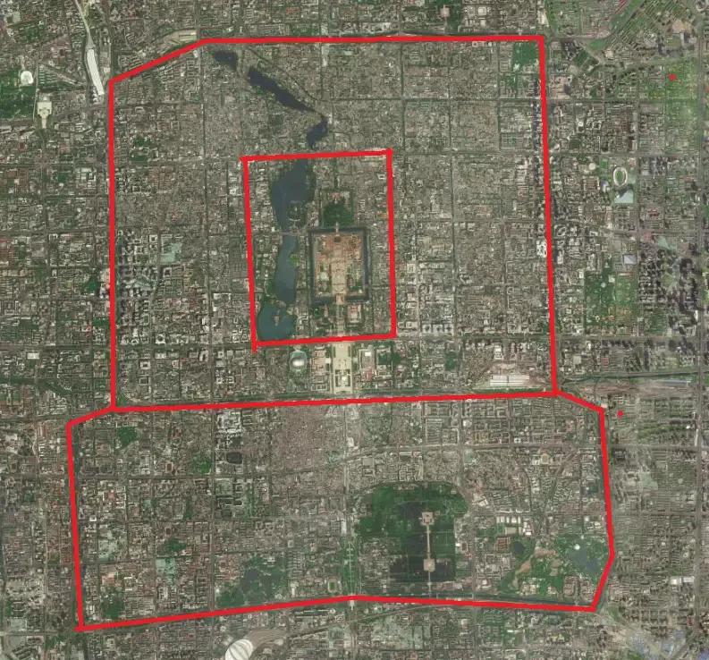 地级市和北京六环的发展对比,北京5环和广州外环面积对比