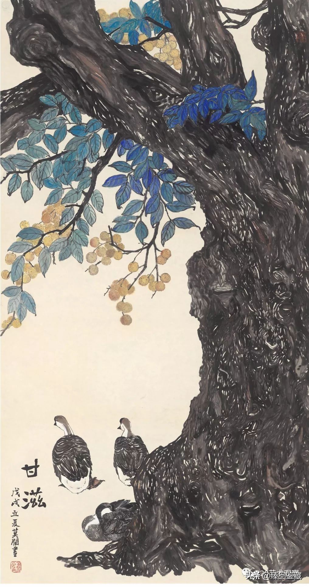 水墨花鸟画及赏析,中国画与西洋画赏析