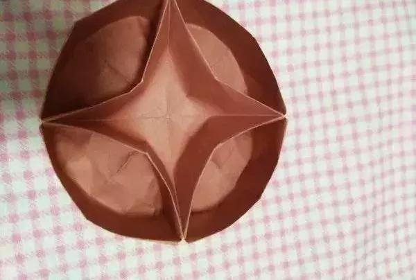 超简单折纸立体水果盒,精美礼品盒的折纸教程图解