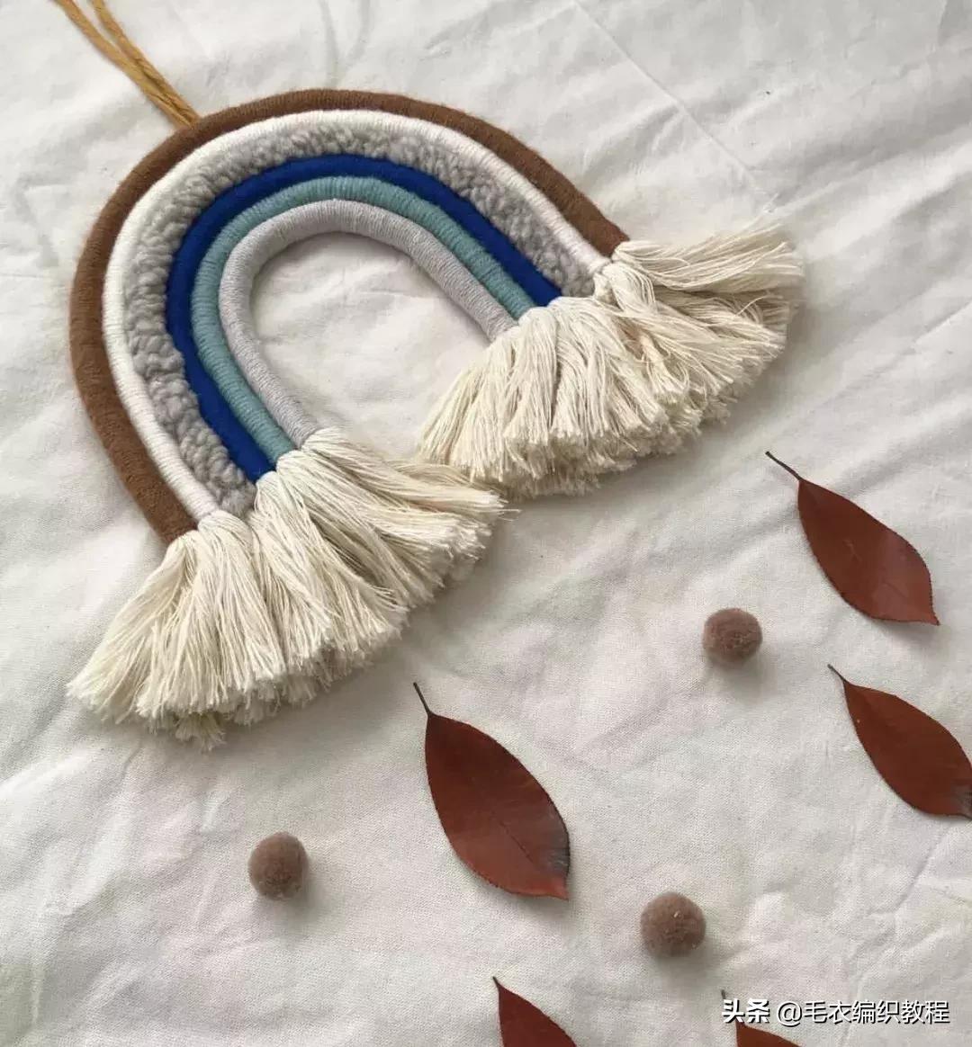 简单易做的挂毯,自制彩虹挂毯