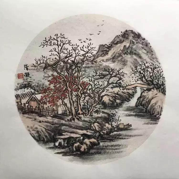 山水画入门怎么画,山水画怎么画水彩