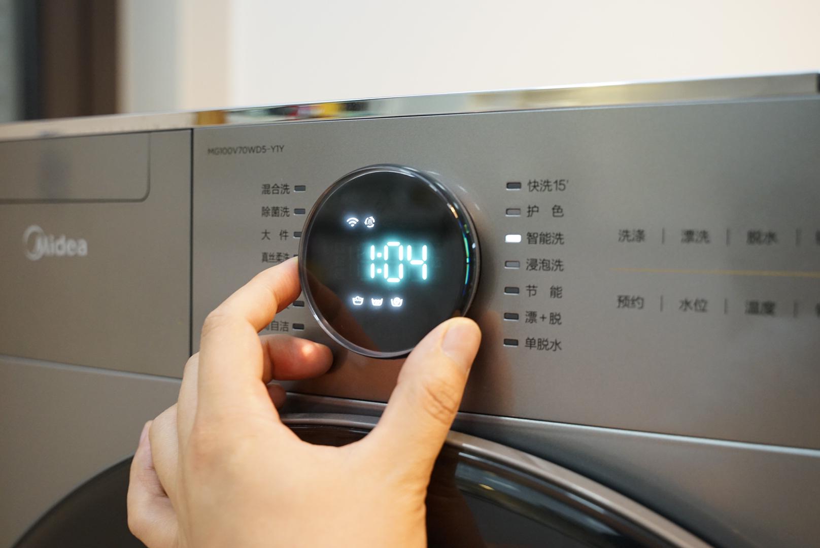 美的y1y洗衣机测评,全自动洗衣机就是方便