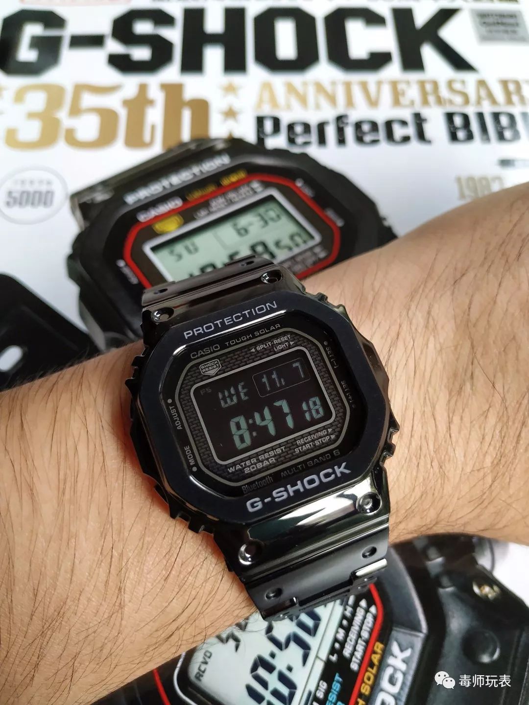 卡西欧小方块35周年和普通版,卡西欧小银块35周年限量款测试