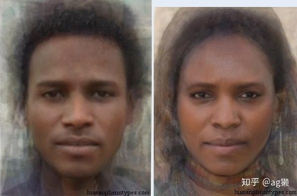 「世界人类图鉴」人类的摇篮:撒哈拉以南非洲居民的平均脸