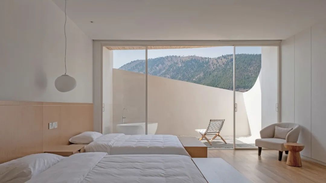 两亩地民宿设计方案效果图,乡村两层排屋民宿设计