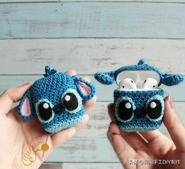 针织手机壳教程全部,萌萌的手机套编织