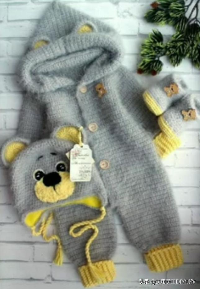 叶子针织宝宝连体衣裤教程 (连体婴儿裤子针织教程)