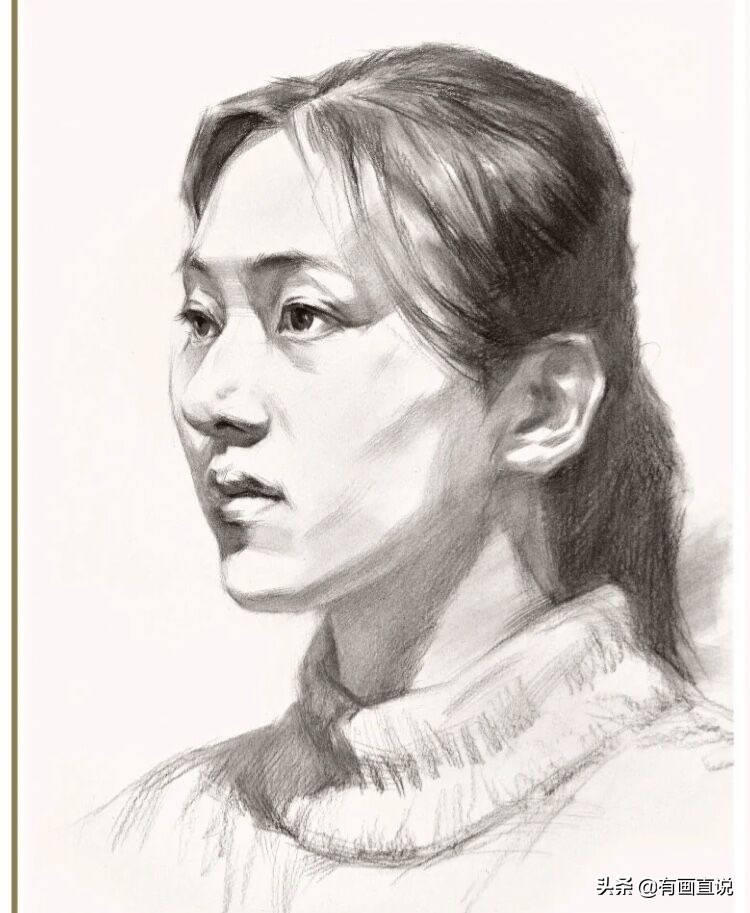 素描绘画中你容易忽略的细节，衬布和衣服的刻画，分享课程素材