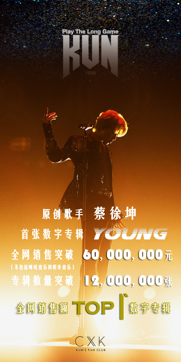 蔡徐坤内地最具权威性歌手,蔡徐坤出歌挣钱了吗