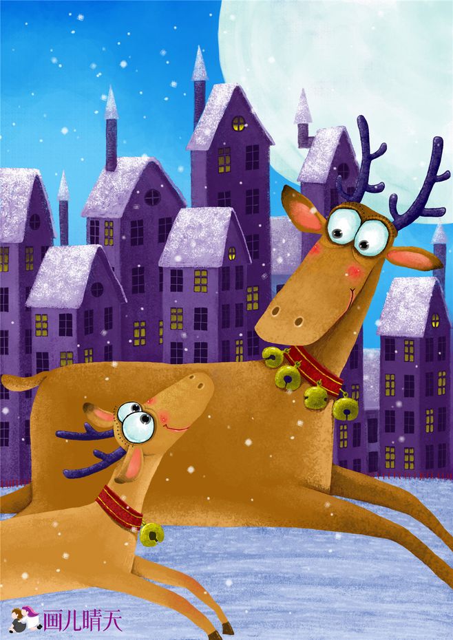 唯美插画壁纸动物,简单又漂亮的动物插画