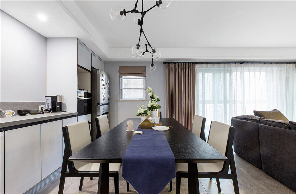 盛秦西苑93平一室一厅装修设计,盛秦西苑效果图